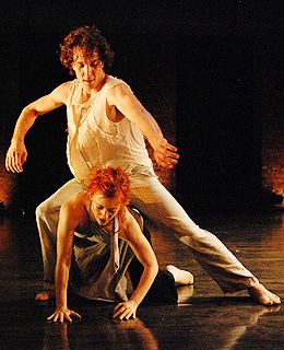 Douglas Gillespie and Leslie Kraus from Kate Weare Company in Splice: ad hoc ballet/Kate Weare Company