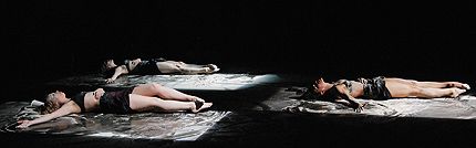 Elizabeth Brown, Amy Brandt and Candice Thompson in Monogrammed in Splice: ad hoc ballet/Kate Weare Company