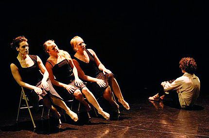 Daniela Hoff, Katie Key, Miranda Mikesh, and Preston Burger in Talk to Me in Three