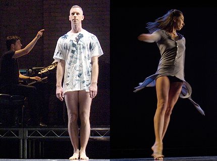 consummate pros (L-R) Nico Muhly, Gino Grenek, Shila Tirabassi in Petronio 2009