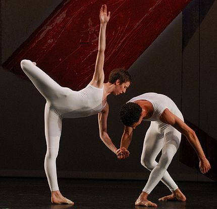 Julie Cunningham and Daniel Madoff, from Merce Cunningham's Xover in Fall for Dance 2010