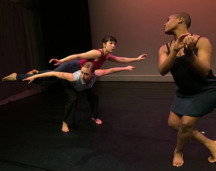 Lei-Lei Bavoil, Brittany Henry and Sophia Zukoski in Newsteps 2018