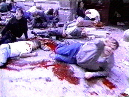 The makers of Yugoslavia: The Forgotten War claim that bombings of Muslims in Sarajevo, like this one, were conducted by the Muslims themselves. in Yugoslavia, the Avoidable War