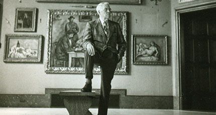 Dr. Albert Barnes in the foundation he created before his death in 1951. in The Art of the Steal