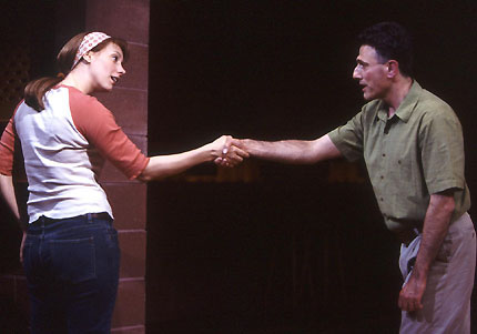 Marissa Copeland and David Greenspan. in She Stoops to Comedy